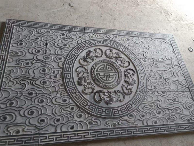 農(nóng)村庭院青石石雕壁畫